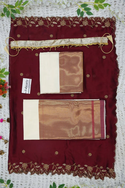 South Indian Festival Traditional Half Saree (Zara)