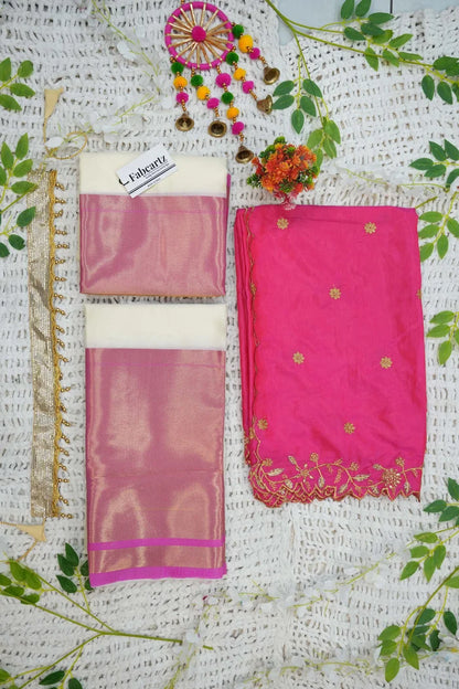 South Indian Festival Traditional Half Saree (Zara)