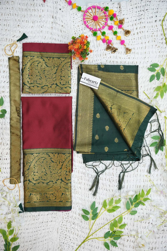 New Kids Traditional South Indian Half Saree (Aarvi Kids)