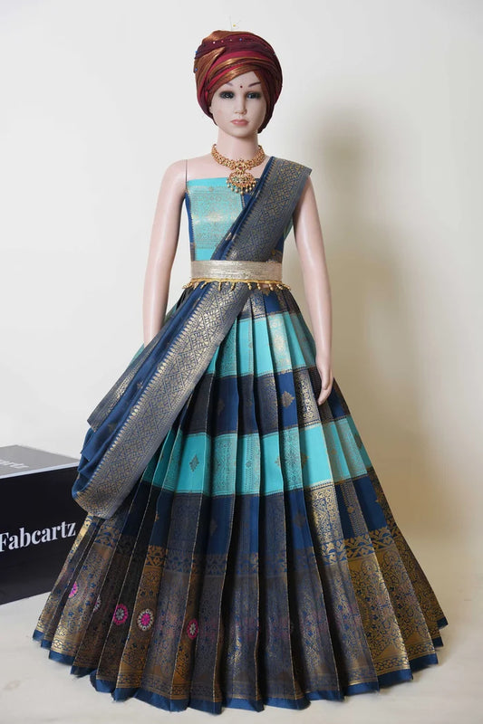 New Kids Traditional South Indian Half Saree (Vishnu Kids)