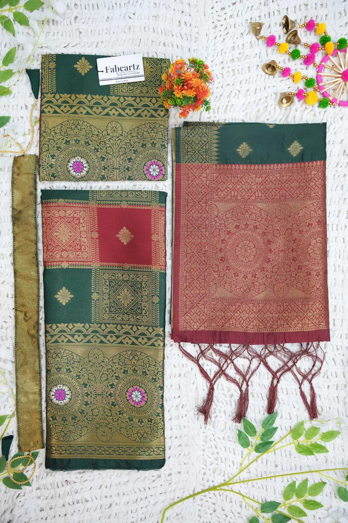 New Kids Traditional South Indian Half Saree (Vishnu Kids)