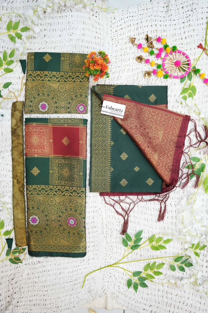 New Kids Traditional South Indian Half Saree (Vishnu Kids)