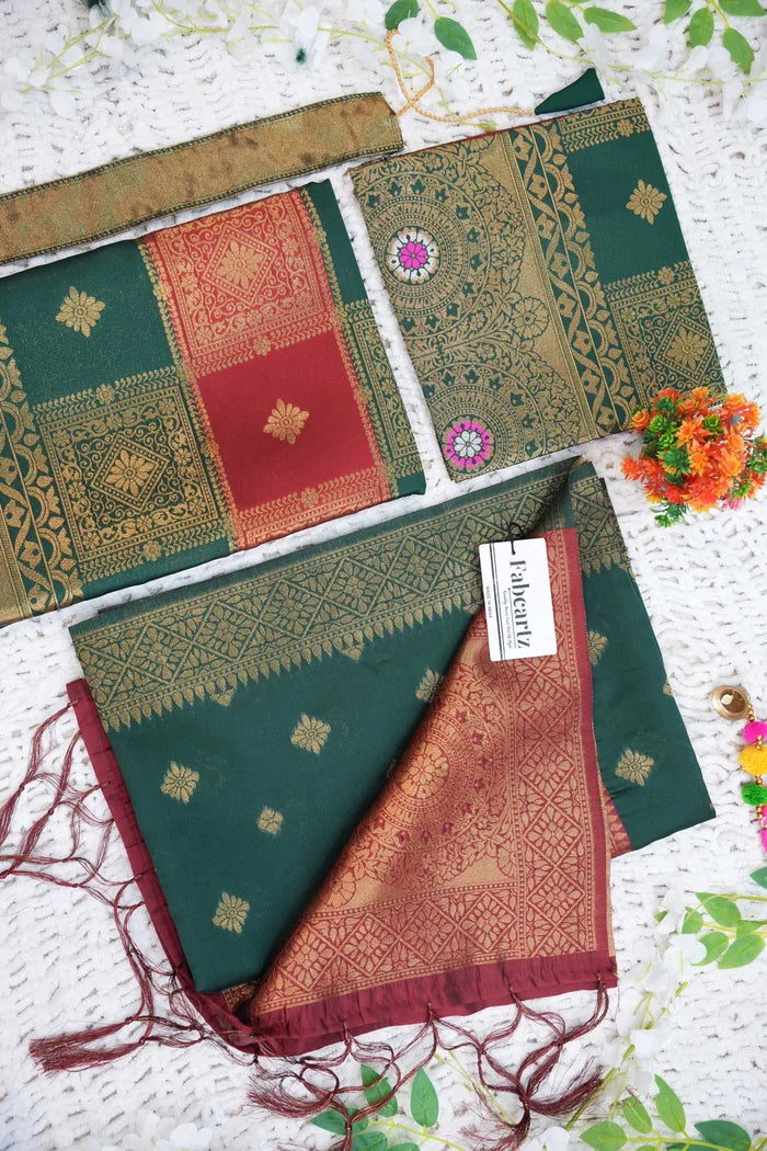 New Kids Traditional South Indian Half Saree (Vishnu Kids)