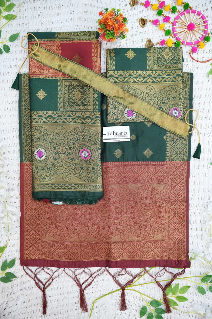 New Kids Traditional South Indian Half Saree (Vishnu Kids)