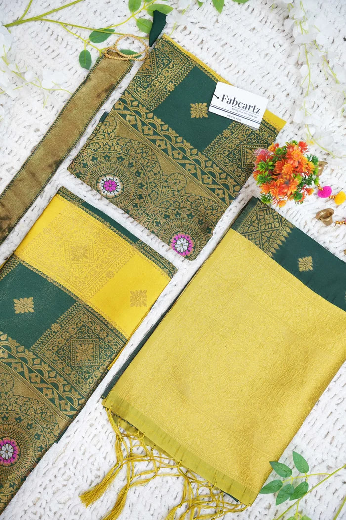 New Kids Traditional South Indian Half Saree (Vishnu Kids)