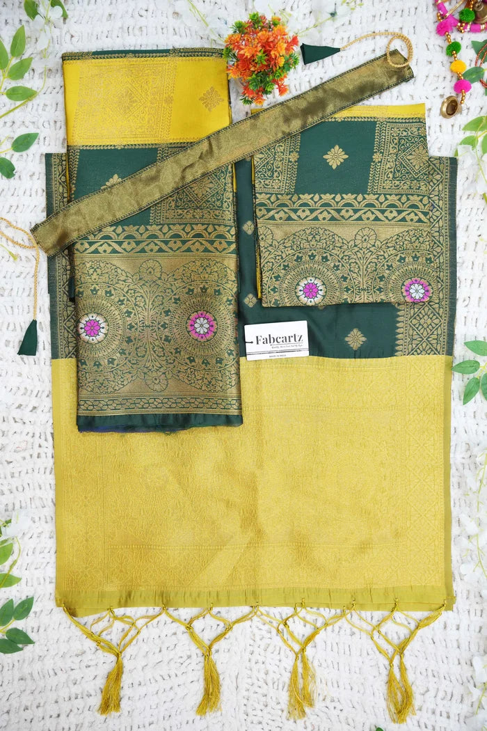 New Kids Traditional South Indian Half Saree (Vishnu Kids)