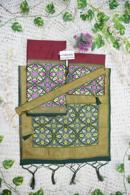 New Kids Traditional South Indian Half Saree (GolGolKIDS)