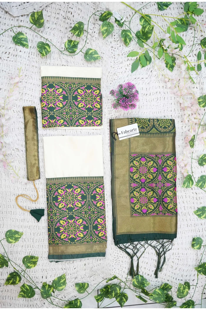 New Kids Traditional South Indian Half Saree (GolGolKIDS)
