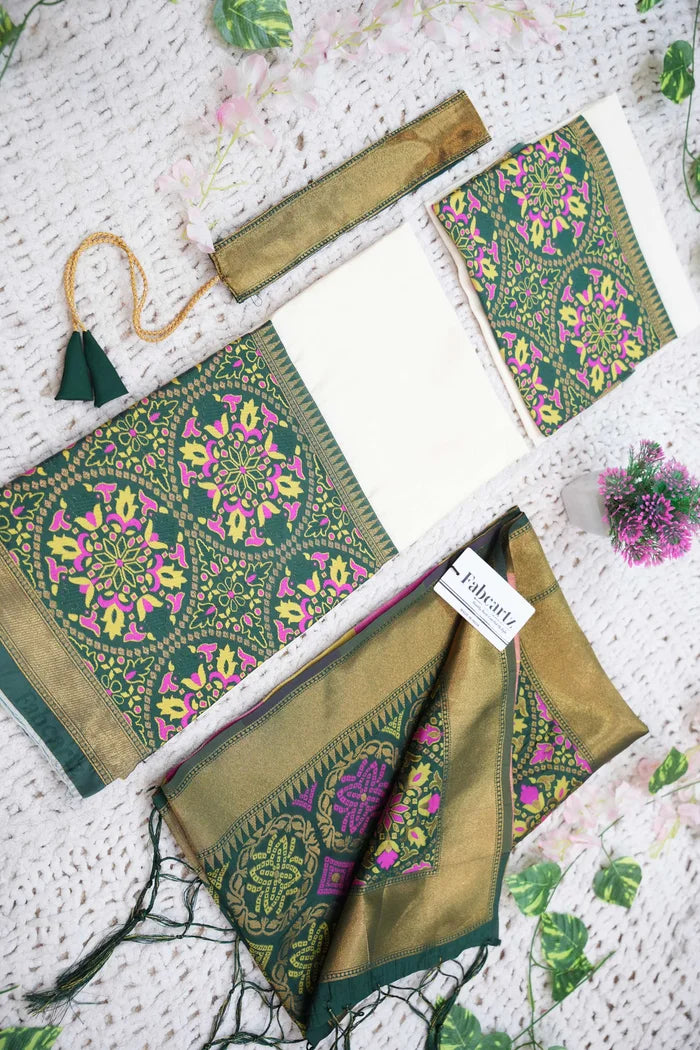 New Kids Traditional South Indian Half Saree (GolGolKIDS)