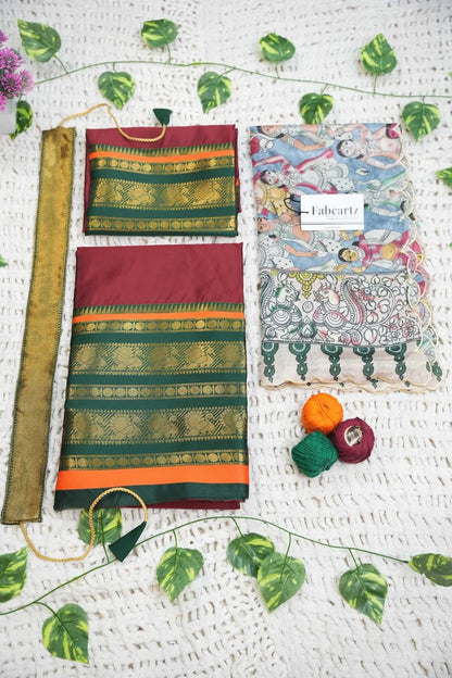 New Kids Traditional South Indian Half Saree (JugnooKIDS)