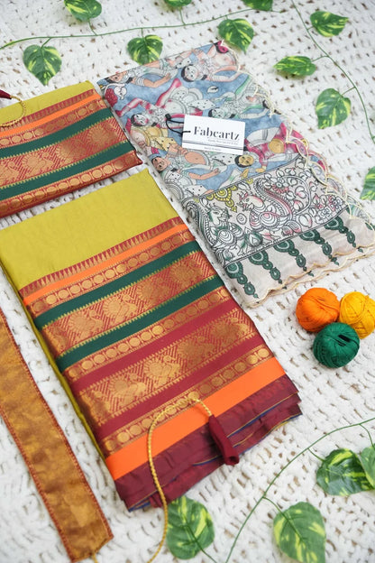 New Kids Traditional South Indian Half Saree (JugnooKIDS)