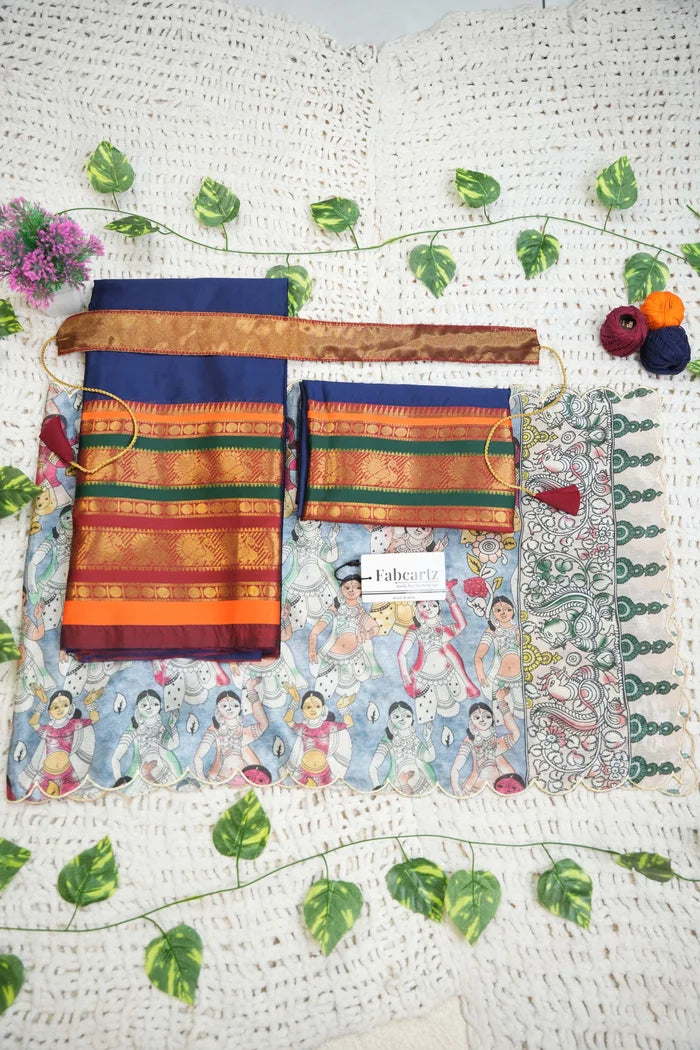 New Kids Traditional South Indian Half Saree (JugnooKIDS)