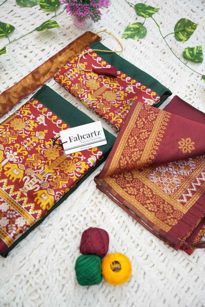 New Kids Traditional South Indian Half Saree (JagviKIDS)