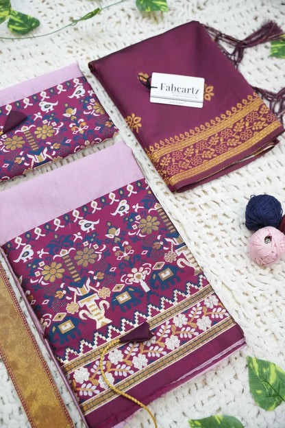 New Kids Traditional South Indian Half Saree (JagviKIDS)