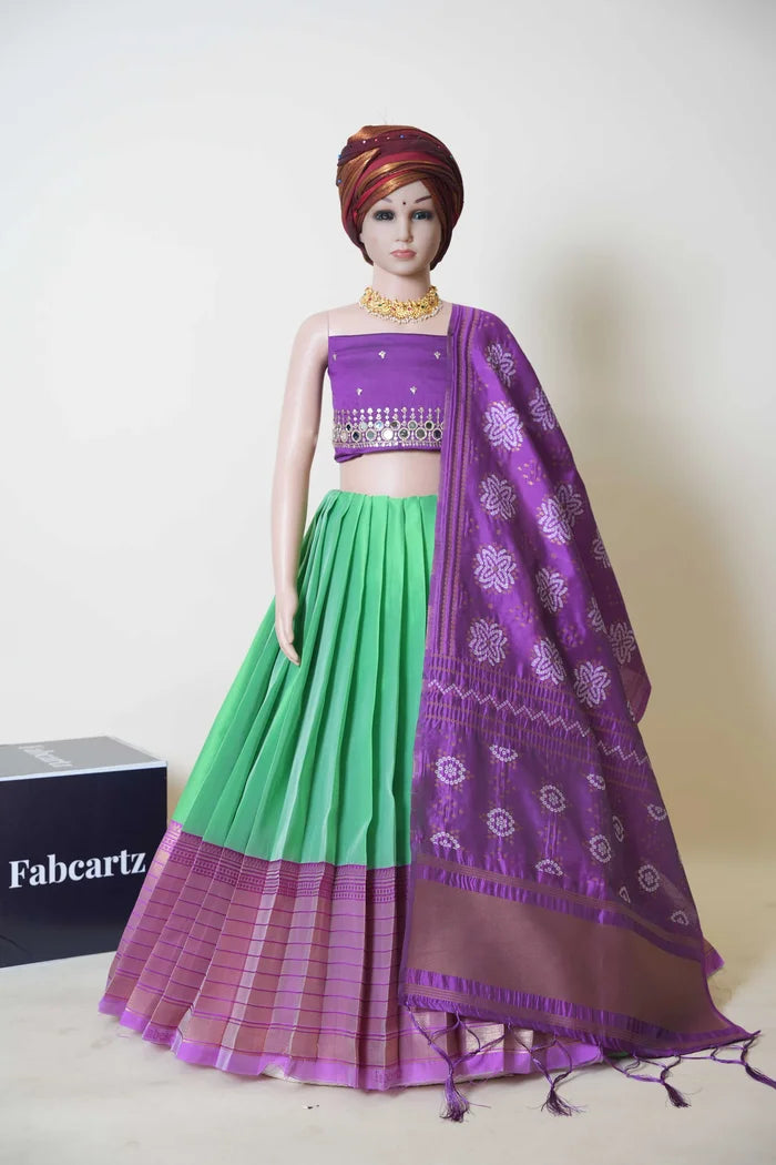 New Kids Traditional South Indian Half Saree (MyritiKIDS)