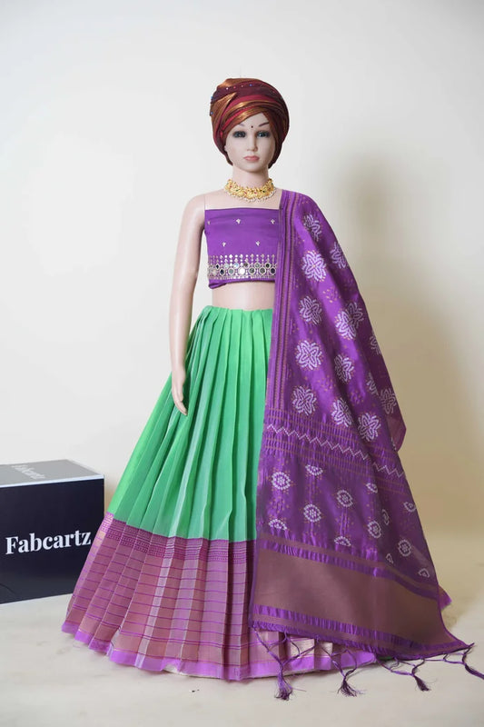 New Kids Traditional South Indian Half Saree (MyritiKIDS)