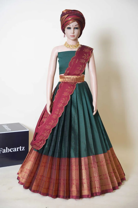 New Kids Traditional South Indian Half Saree (SaraswatiKIDS)