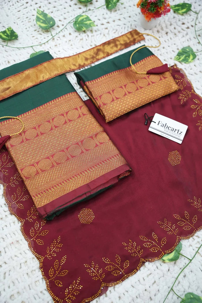 New Kids Traditional South Indian Half Saree (SaraswatiKIDS)