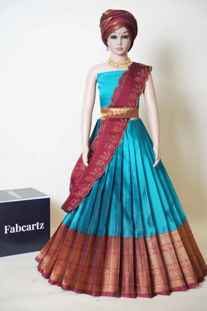 New Kids Traditional South Indian Half Saree (SaraswatiKIDS)
