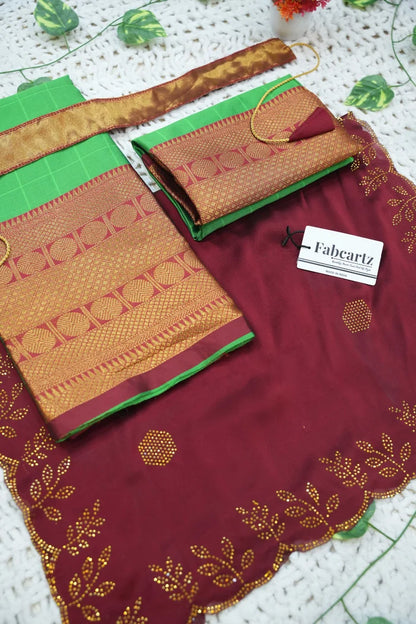 New Kids Traditional South Indian Half Saree (SaraswatiKIDS)
