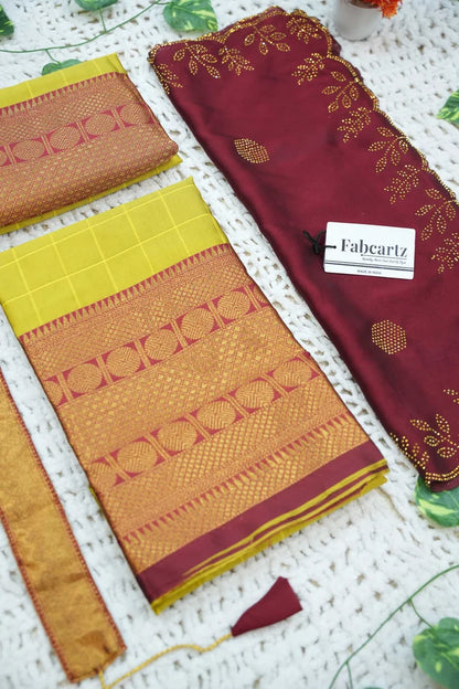 New Kids Traditional South Indian Half Saree (SaraswatiKIDS)