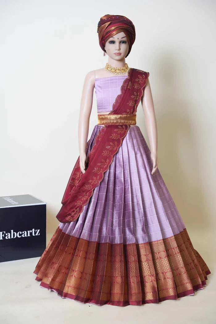 New Kids Traditional South Indian Half Saree (SaraswatiKIDS)