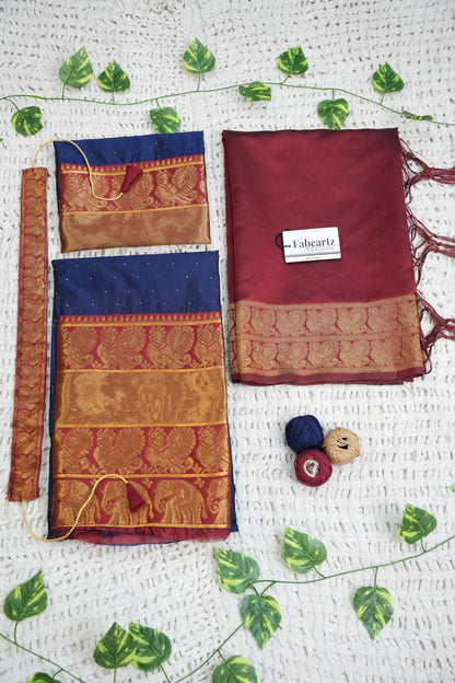 South Indian Festival Traditional Half Saree (Shiro)