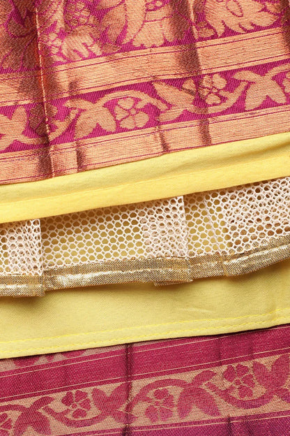 South Indian Festival Traditional Half Saree (CloverPattu)