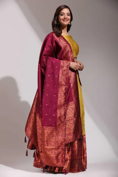 South Indian Festival Traditional Half Saree (CloverPattu)