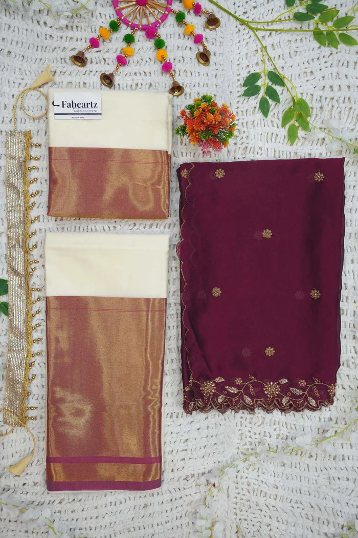 South Indian Festival Traditional Half Saree (Zara)