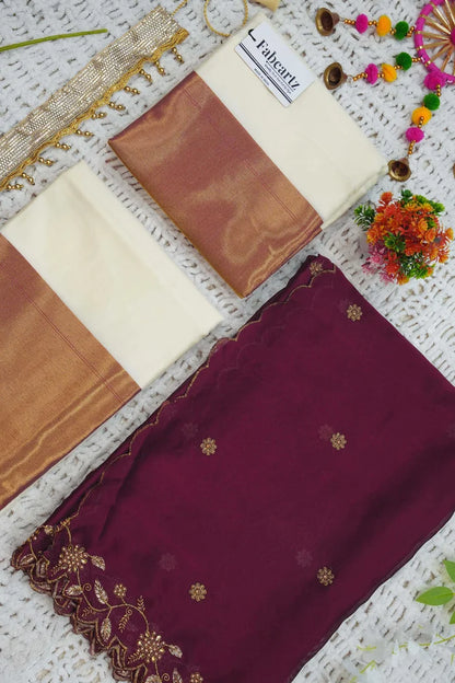 South Indian Festival Traditional Half Saree (Zara)