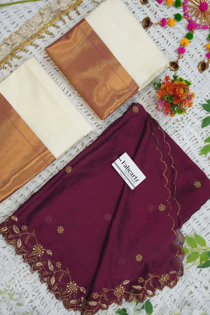 South Indian Festival Traditional Half Saree (Zara)