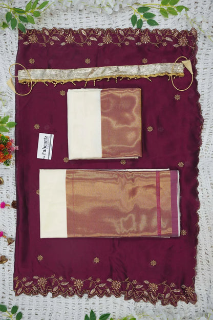 South Indian Festival Traditional Half Saree (Zara)