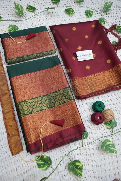 దక్షిణ భారత పండుగ సాంప్రదాయ హాఫ్ చీర (ఛవి) 