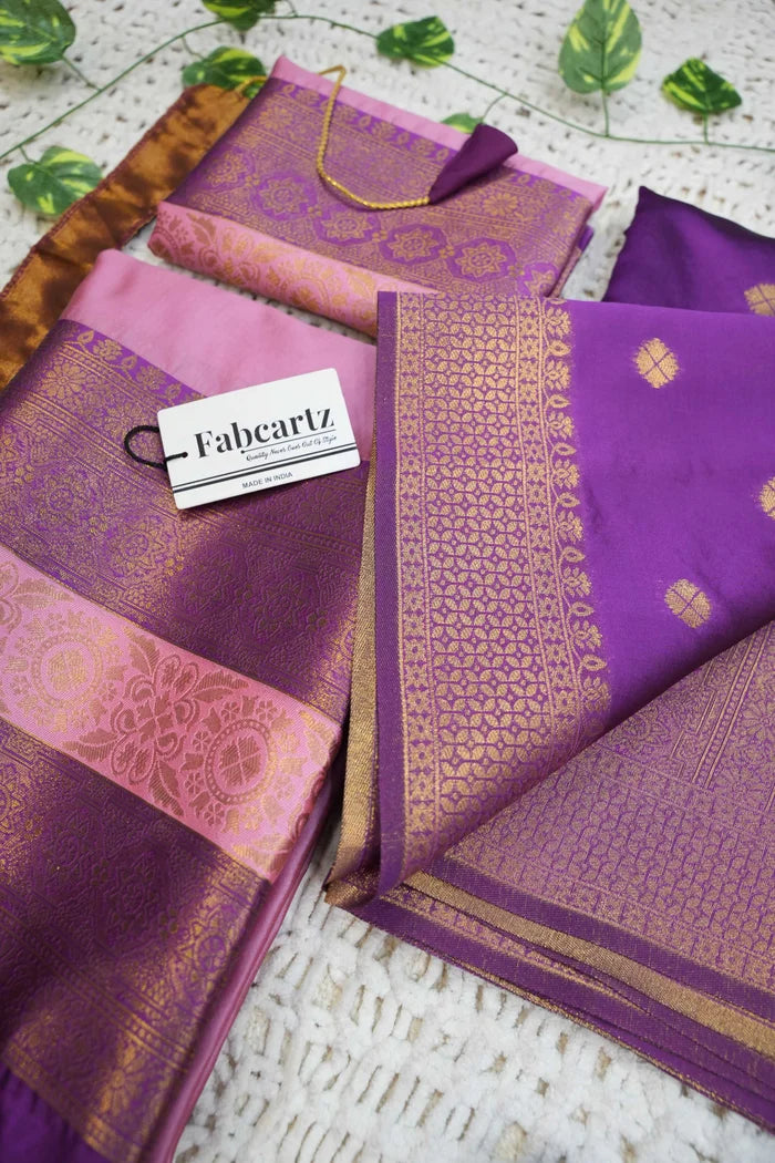 దక్షిణ భారత పండుగ సాంప్రదాయ హాఫ్ చీర (ఛవి) 
