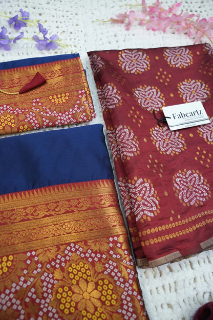 దక్షిణ భారత పండుగ సాంప్రదాయ హాఫ్ చీర (ఛవి) 