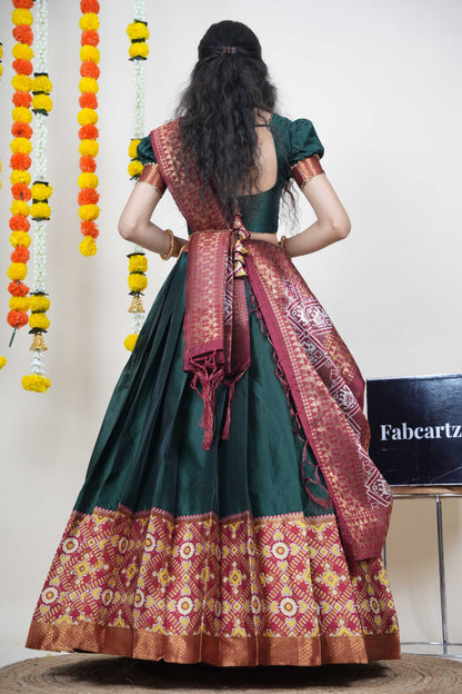 South Indian Festival Traditional Half Saree (ArrowPattu)