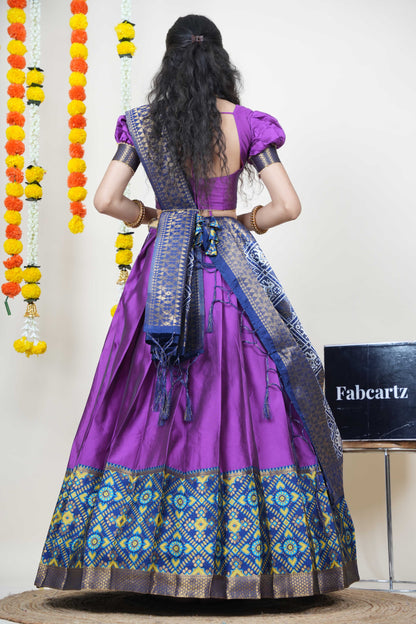 South Indian Festival Traditional Half Saree (ArrowPattu)