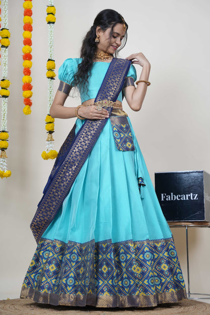 South Indian Festival Traditional Half Saree (ArrowPattu)