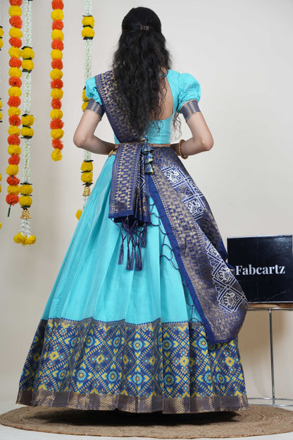 South Indian Festival Traditional Half Saree (ArrowPattu)