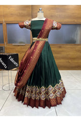 South Indian Festival Traditional Half Saree (GajjaPattu)