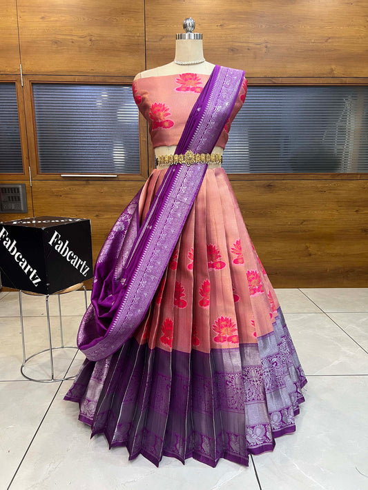 South Indian Festival Traditional Half Saree (Srikarthikeyan)