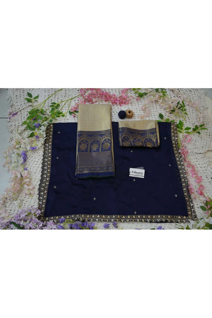 Oye!!Pattu Women's Woven Design zari work Half Saree with Embroidered Blouse and Dupatta