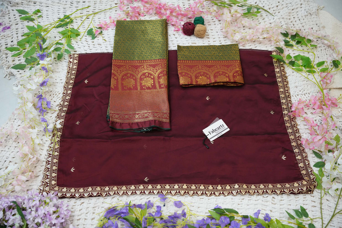 Oye!!Pattu Women's Woven Design zari work Half Saree with Embroidered Blouse and Dupatta