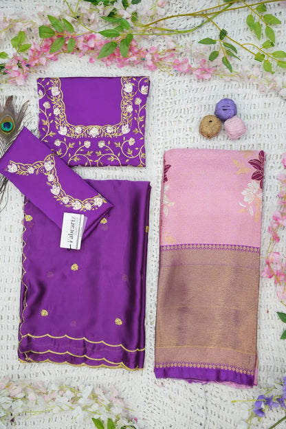 దక్షిణ భారత పండుగ సాంప్రదాయ హాఫ్ చీర (ఛవి) 
