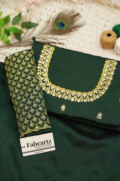 Pranavi Women's Woven Design zari work Half Saree with Embroidered Blouse and Dupatta