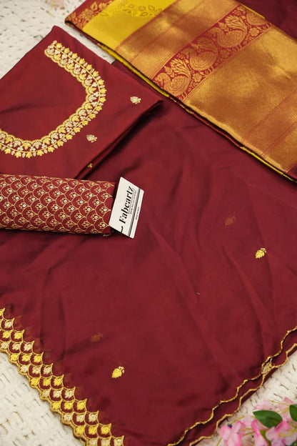Pranavi Women's Woven Design zari work Half Saree with Embroidered Blouse and Dupatta