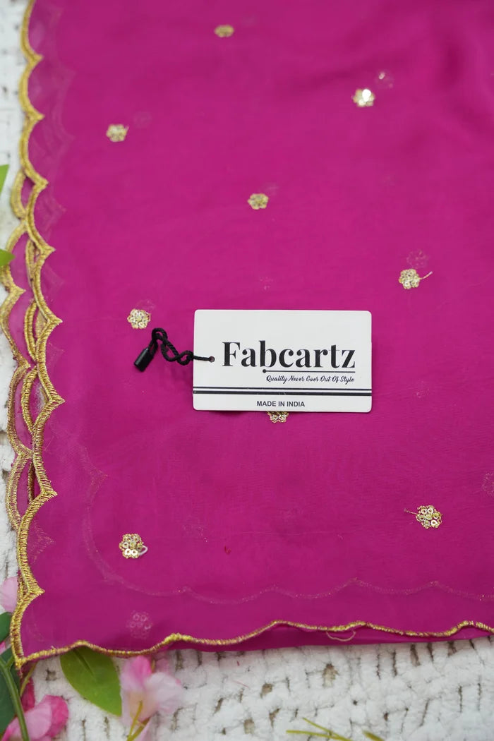 BittuPattu  Women's Woven Design zari work Half Saree with Embroidered Blouse and Dupatta