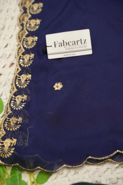 HathiGhoda Women's Woven Design zari work Half Saree with Embroidered Blouse and Dupatta
