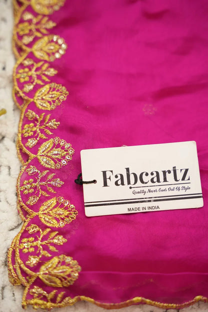 Rupmani Women's Woven Design zari work Half Saree with Embroidered Blouse and Dupatta